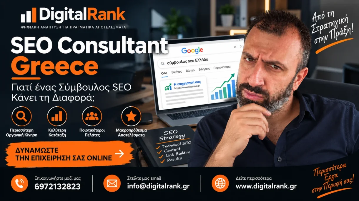 SEO Consultant Greece - Γιατί ένας Σύμβουλος SEO Κάνει τη Διαφορά
