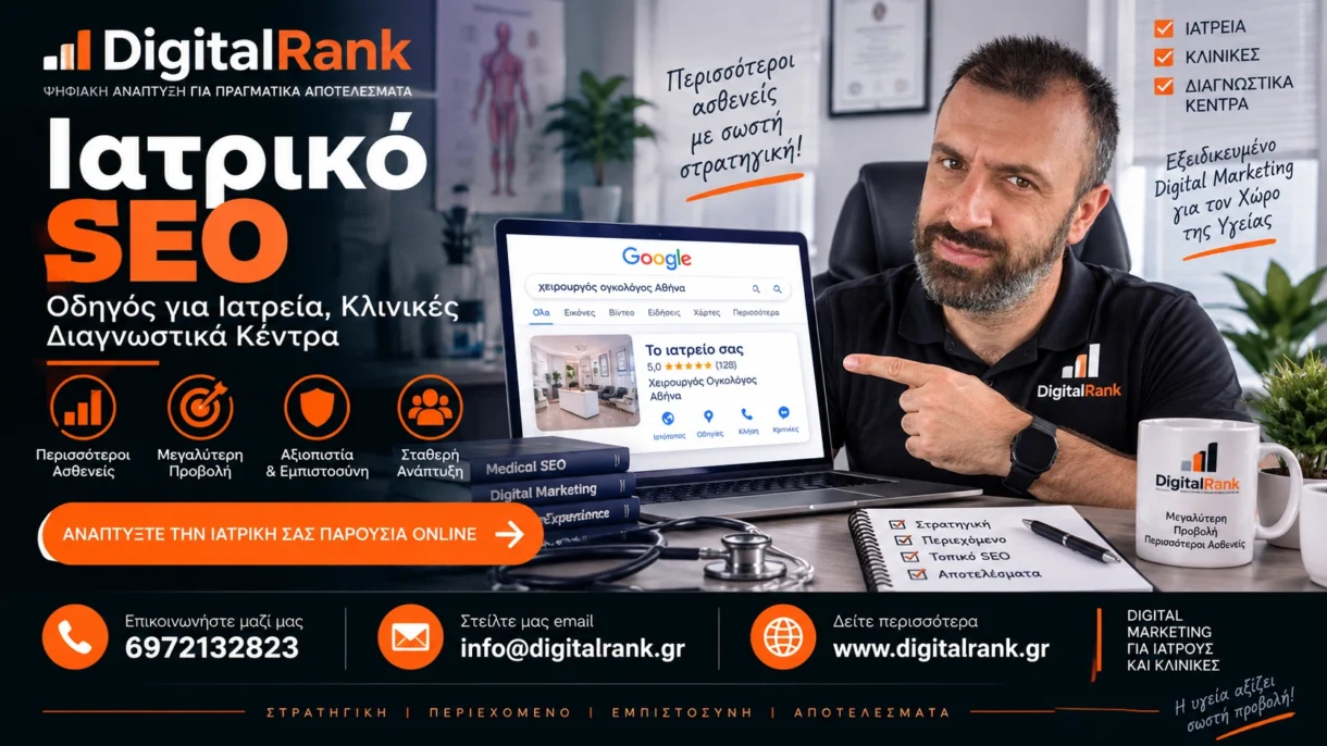 Ιατρικό SEO - Πλήρης Οδηγός για Ιατρεία, Κλινικές και Διαγνωστικά Κέντρα