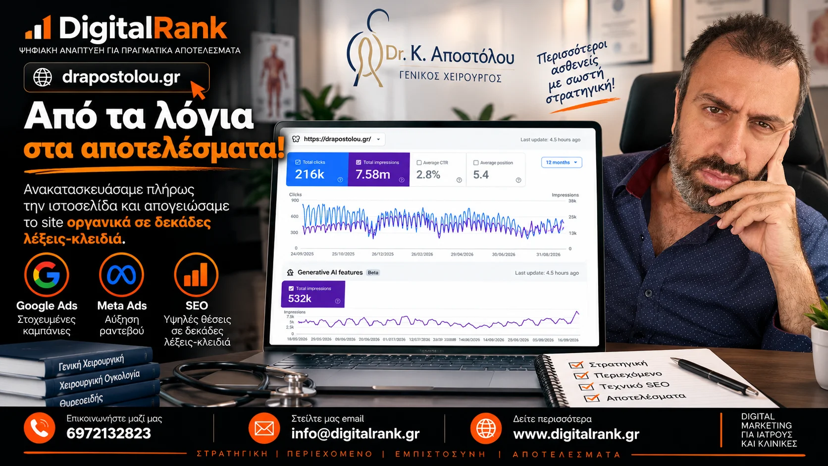 Αποτελέσματα: Dr Αποστόλου Case Study