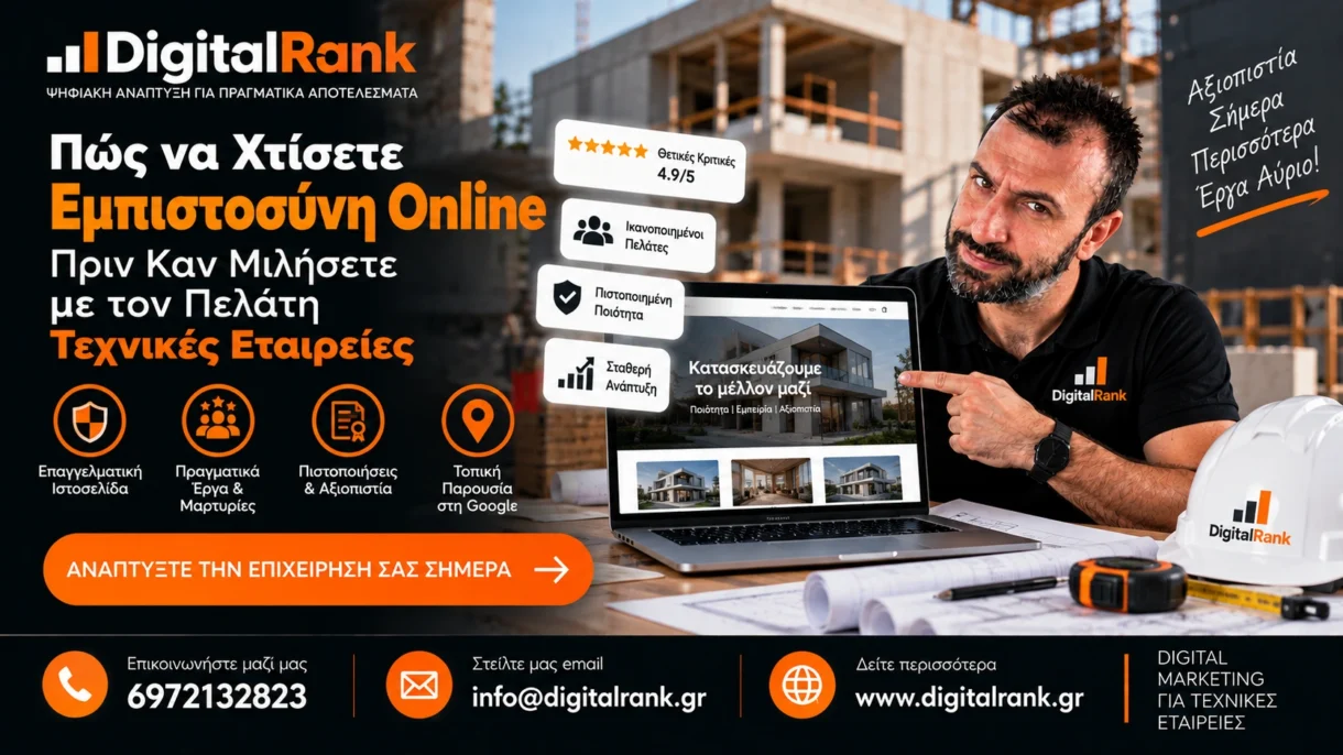 Πώς να Χτίσετε Εμπιστοσύνη Online Πριν Καν Μιλήσετε με τον Πελάτη - Τεχνικές Εταιρείες