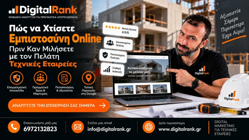 Πώς να Χτίσετε Εμπιστοσύνη Online Πριν Καν Μιλήσετε με τον Πελάτη - Τεχνικές Εταιρείες