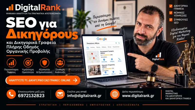 SEO για Δικηγόρους και Δικηγορικά Γραφεία - Πλήρης Οδηγός Οργανικής Προβολής
