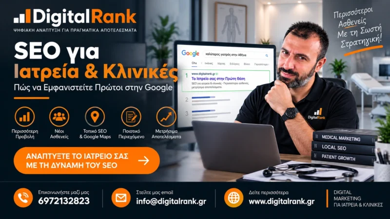SEO για Ιατρεία & Κλινικές - Πώς να Εμφανιστείτε Πρώτοι στην Google