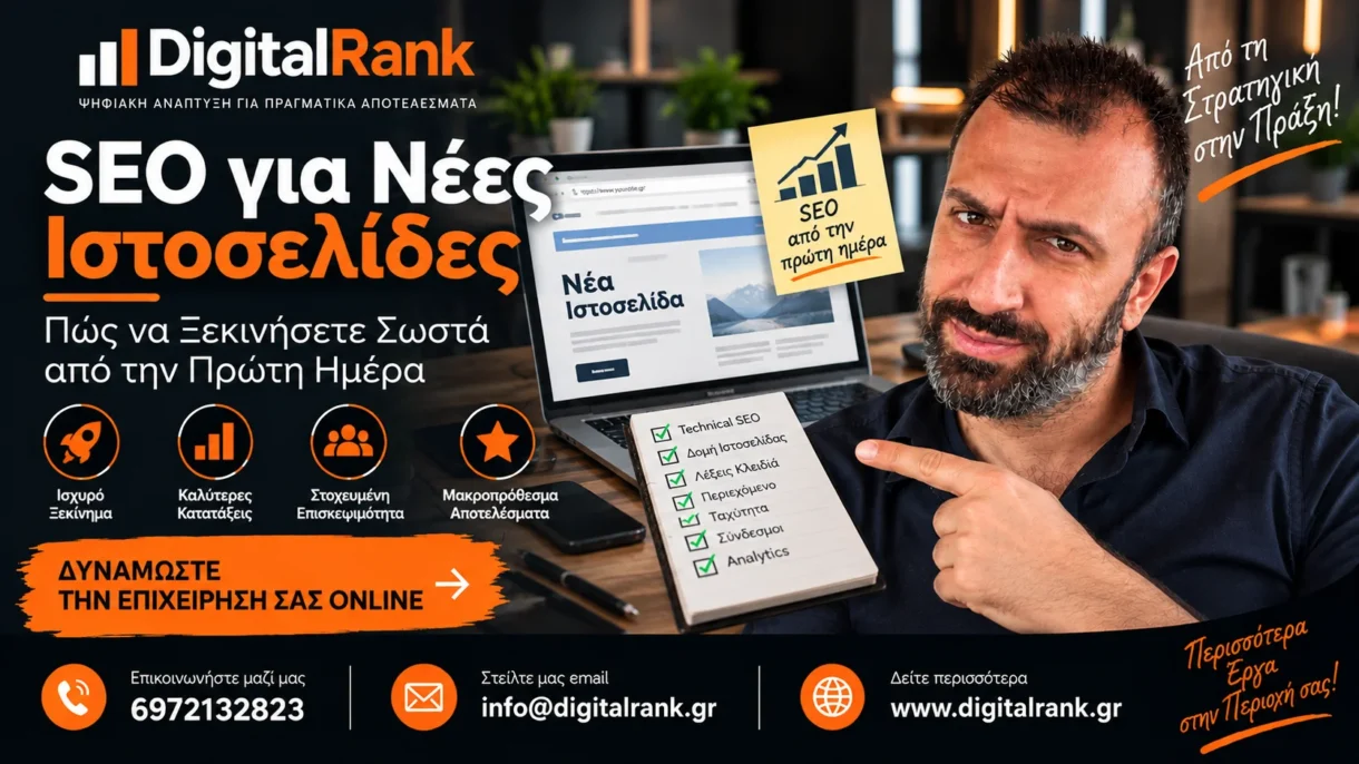SEO για Νέες Ιστοσελίδες - Πώς να Ξεκινήσετε Σωστά από την Πρώτη Ημέρα