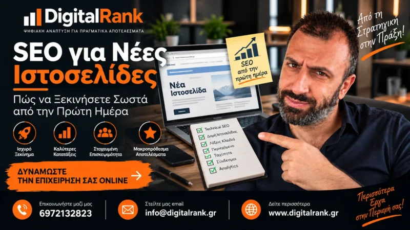 SEO για Νέες Ιστοσελίδες - Πώς να Ξεκινήσετε Σωστά από την Πρώτη Ημέρα
