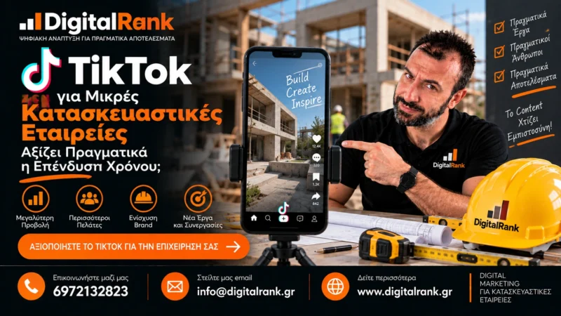 TikTok για Μικρές Κατασκευαστικές Εταιρείες - Αξίζει Πραγματικά η Επένδυση Χρόνου;