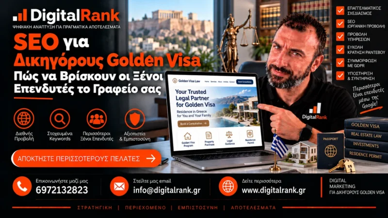 SEO για Δικηγόρους Golden Visa: Πώς να Βρίσκουν οι Ξένοι Επενδυτές το Γραφείο σας