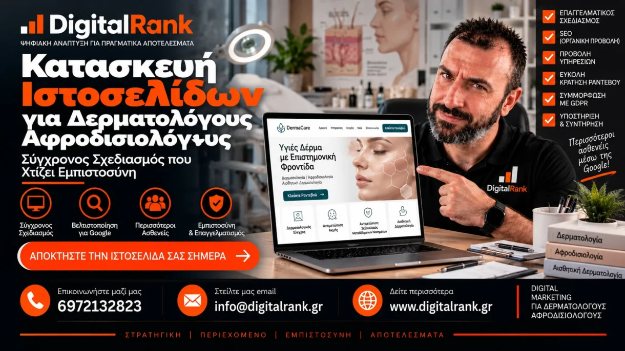 Κατασκευή Ιστοσελίδων για Δερματολόγους Αφροδισιολόγους