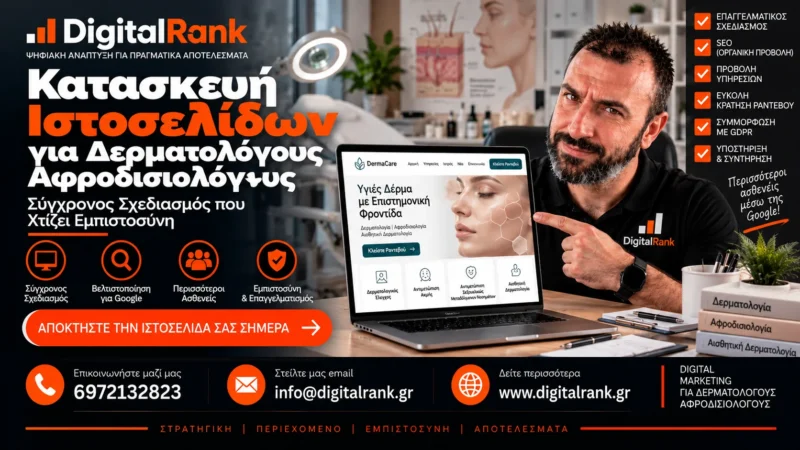 Κατασκευή Ιστοσελίδων για Δερματολόγους Αφροδισιολόγους