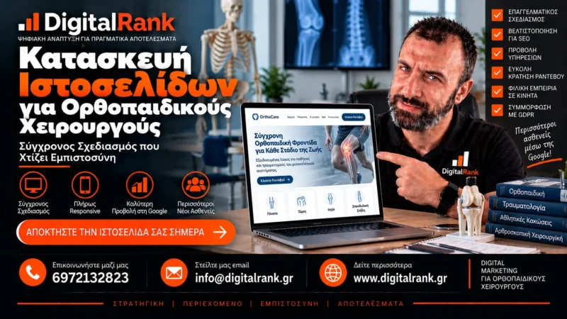 Κατασκευή Ιστοσελίδων για Ορθοπαιδικούς Χειρουργούς