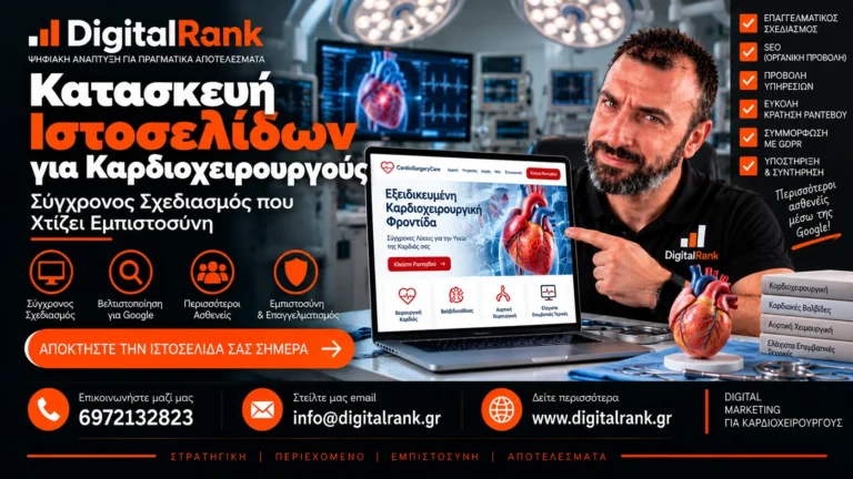 Κατασκευή Ιστοσελίδων για Καρδιοχειρουργούς