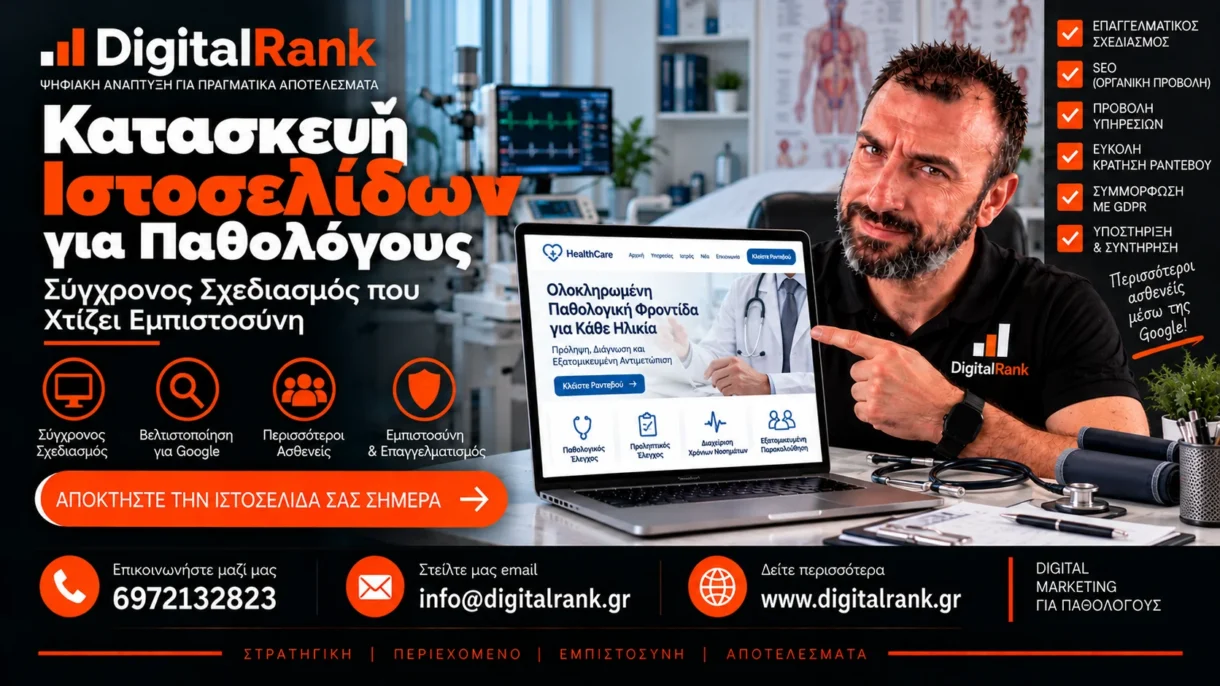 Κατασκευή Ιστοσελίδων για Παθολόγους